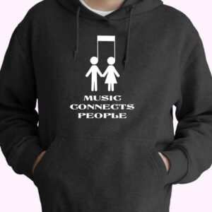 Music Connects People 70s Basic Hoodie