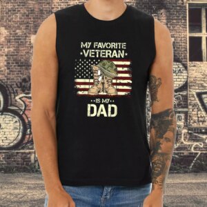 My Favorite Veteran Is My Dad Army Tank Top 3