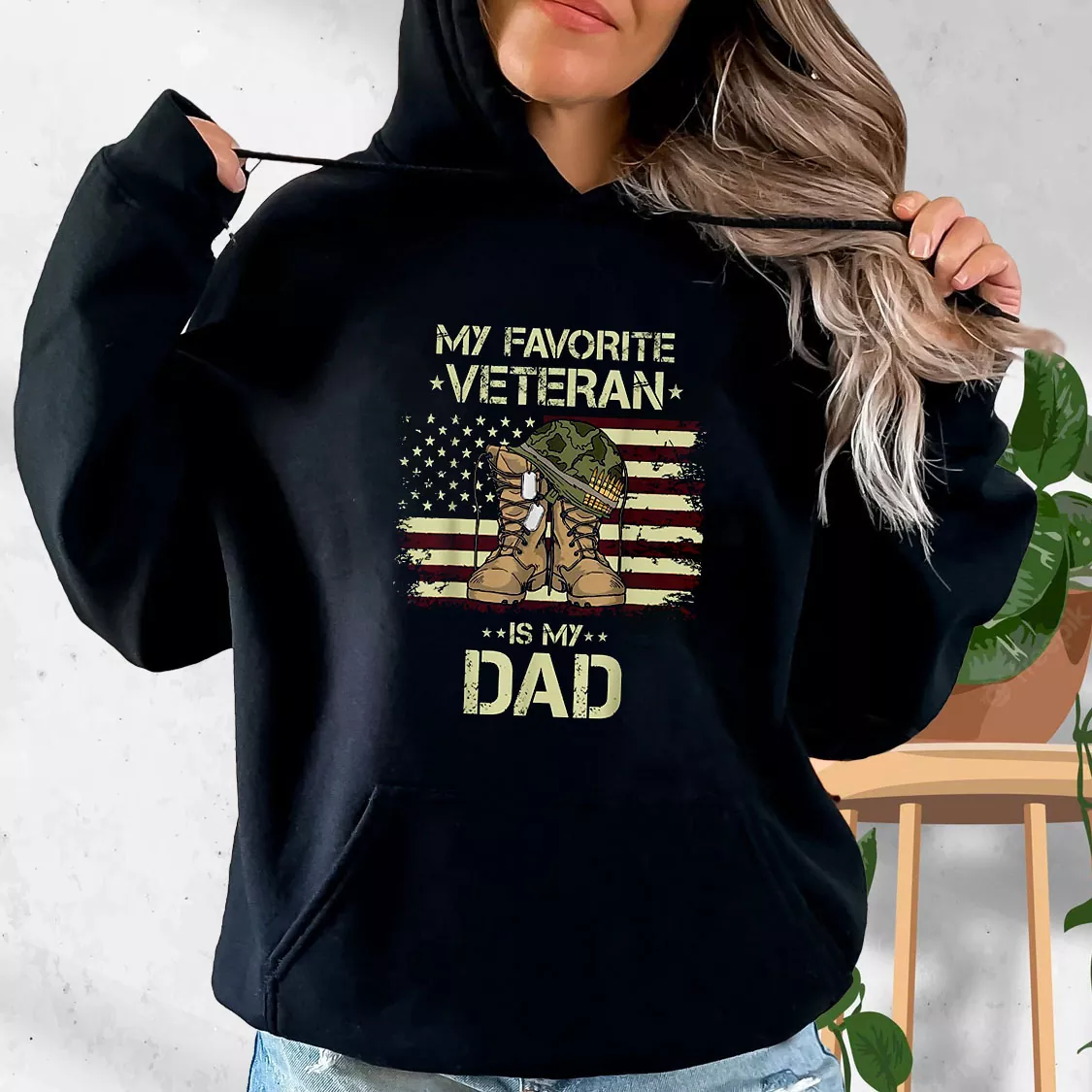 My Favorite Veteran Is My Dad Old Hoodie Veterans Day My Favorite Veteran Is My Dad Old Hoodie Veterans Day