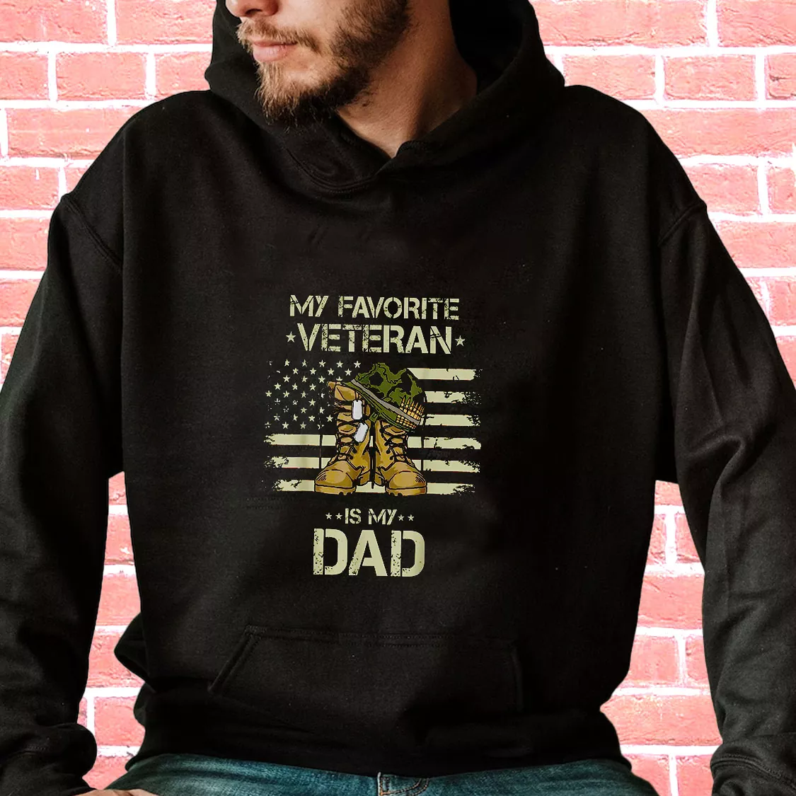 My Favorite Veteran Is My Dad Old Hoodie Veterans Day My Favorite Veteran Is My Dad Old Hoodie Veterans Day