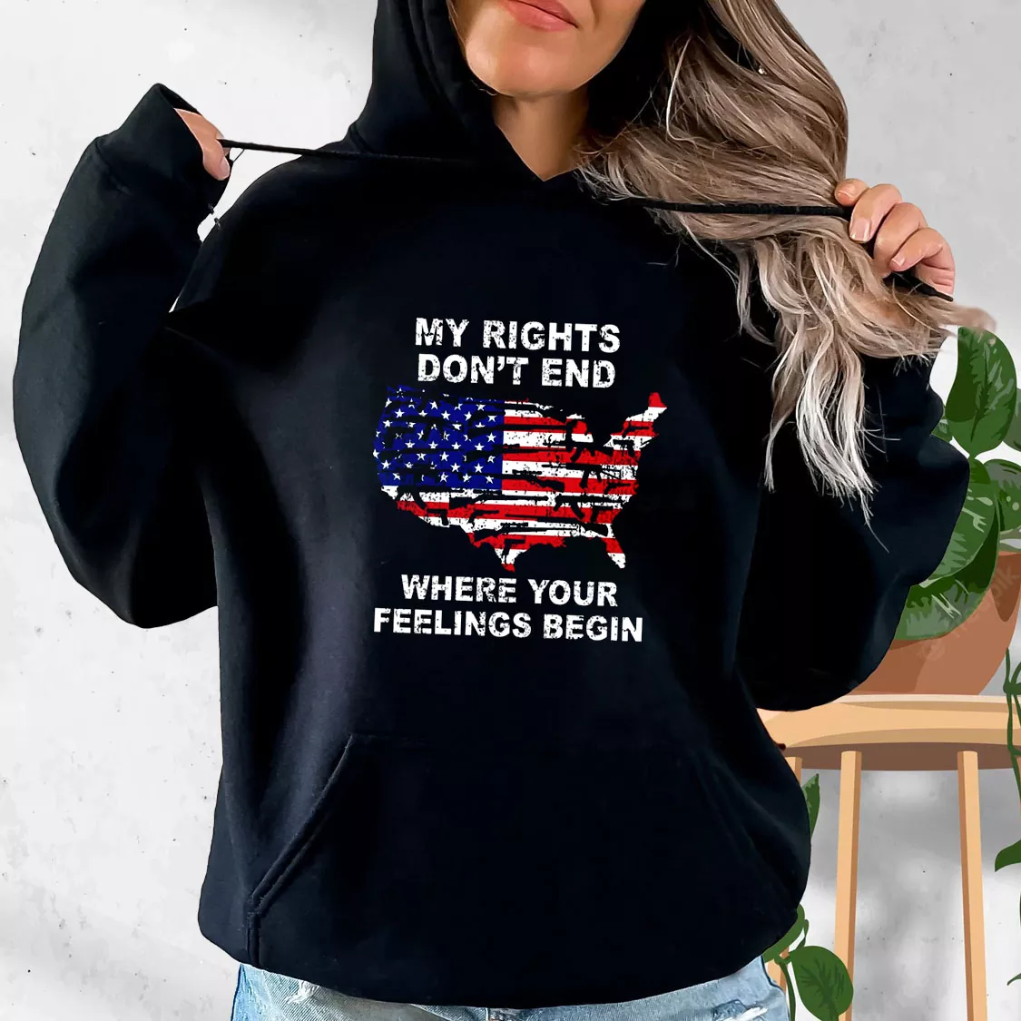 My Rights Don't End Where Your Feelings Begin Old Hoodie Veterans Day My Rights Don't End Where Your Feelings Begin Old Hoodie Veterans Day