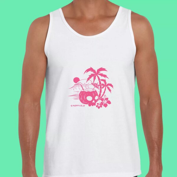 NEFF Coconut Skull Vacation Summer Tank Top