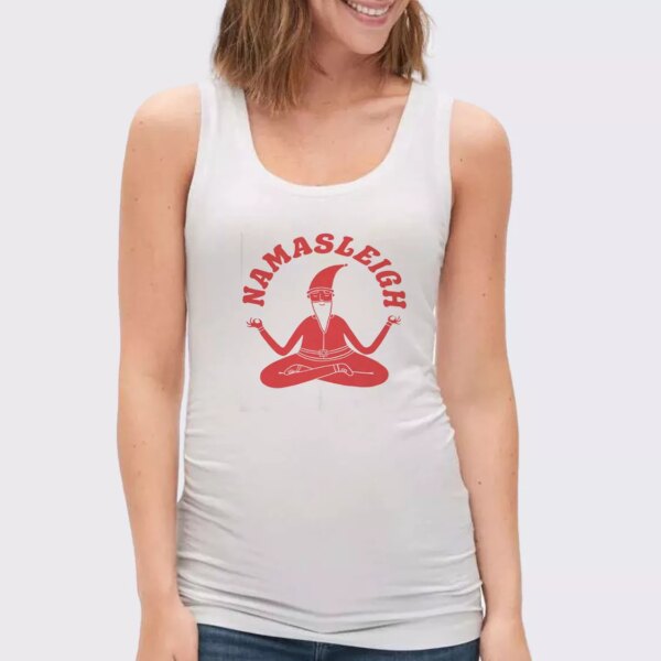 Namasleigh Yoga Santa Gym Christmas Tank Top