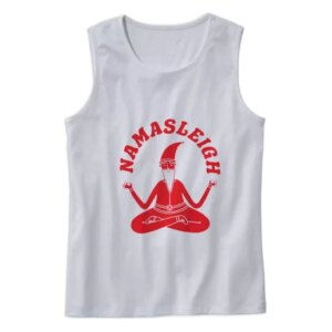 Namasleigh Yoga Santa Gym Christmas Tank Top 4