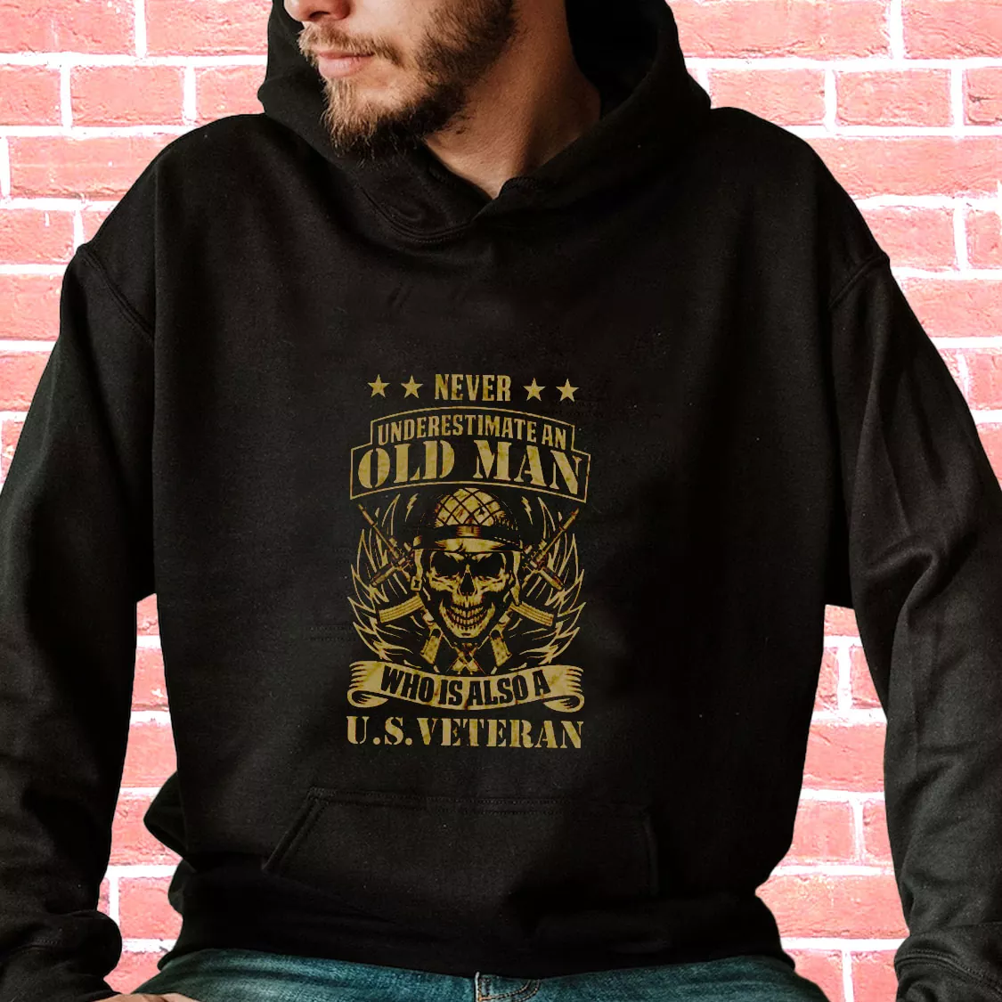 Never Underestimate An Old Man Who Is Also A US Old Hoodie Veterans Day Never Underestimate An Old Man Who Is Also A US Old Hoodie Veterans Day