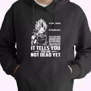 New Dragon Ball Vegeta Pain Quote Classic Hoodie Streetwear 4