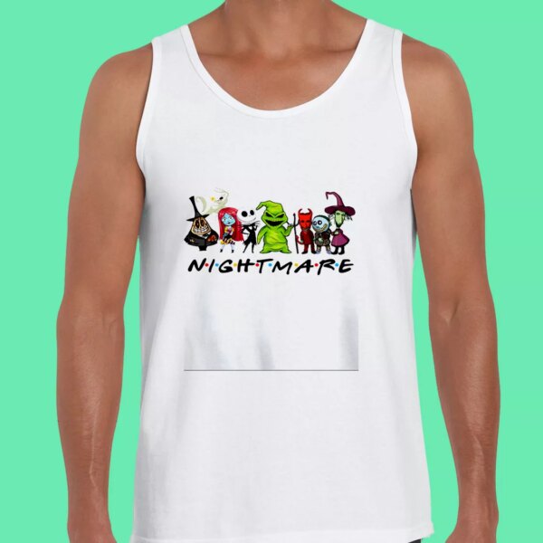 Nightmare Before Christmas Friends Gym Christmas Tank Top