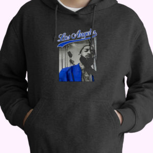 Nipsey Hussle Blue Los Angeles Vintage Hoodie Design