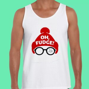 Oh Fudge Santa Gym Christmas Tank Top 3