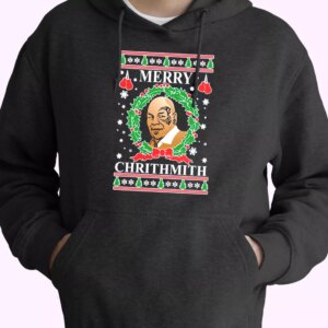 OnCoast Mike Tyson Merry Chrithmith Ugly Christmas Hoodie Xmas Outfits