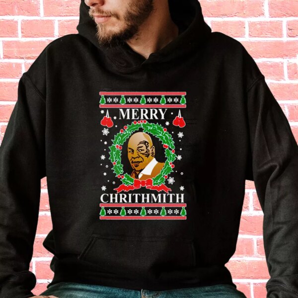 OnCoast Mike Tyson Merry Chrithmith Ugly Christmas Hoodie Xmas Outfits