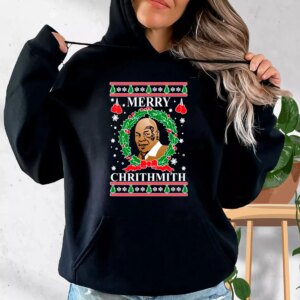 OnCoast Mike Tyson Merry Chrithmith Ugly Christmas Hoodie Xmas Outfits 3