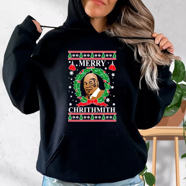 OnCoast Mike Tyson Merry Chrithmith Ugly Christmas Hoodie Xmas Outfits