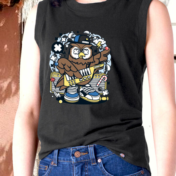 Owl Pop Star Graphic Tank Top