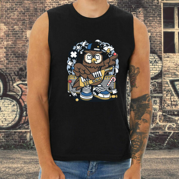 Owl Pop Star Graphic Tank Top