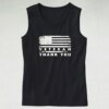 Patriotic American Flag Thank You Army Tank Top