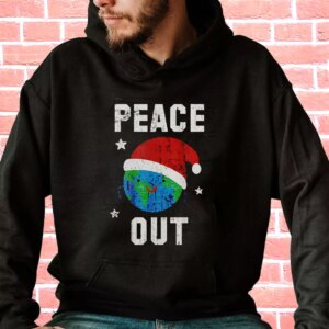 Peace Out Festive Hoodie Xmas Outfits