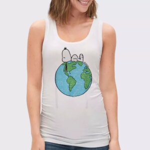 Peanuts Snoopy On Top Of The World Earth Day Tank Top