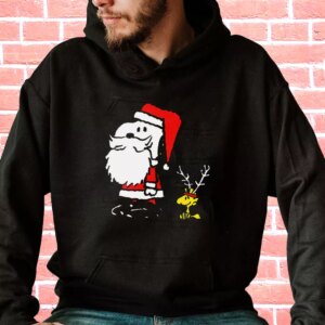 Peanuts Snoopy and Woodstock Santa Antlers Hoodie Xmas Outfits