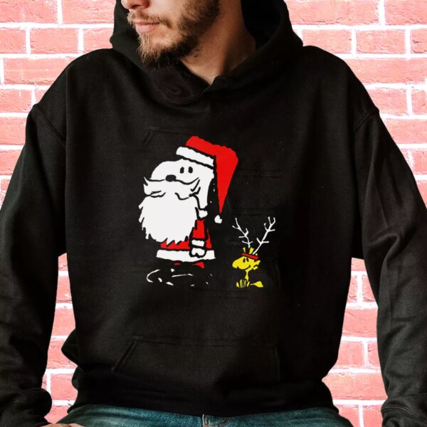 Peanuts Snoopy and Woodstock Santa Antlers Hoodie Xmas Outfits