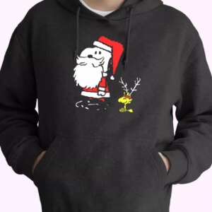 Peanuts Snoopy and Woodstock Santa Antlers Hoodie Xmas Outfits 4