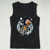 Penguin Motocross Rider Graphic Tank Top