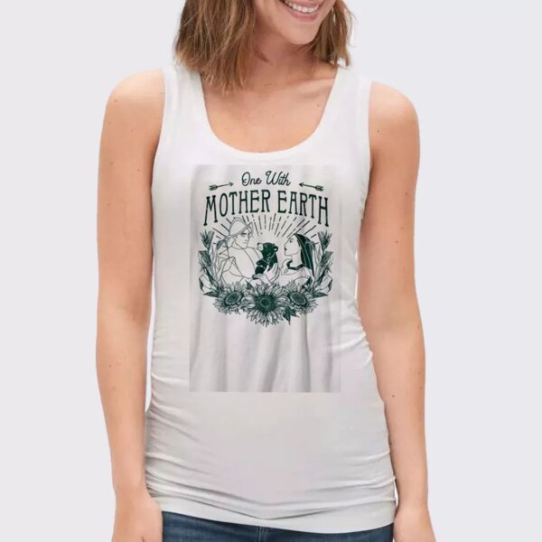 Pocahontas One With Mother  Earth Day Tank Top