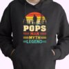 Pops The Man The Myth The Legend Sunset Hoodie Father Day Gift