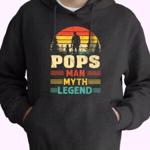 Pops The Man The Myth The Legend Sunset Hoodie Father Day Gift