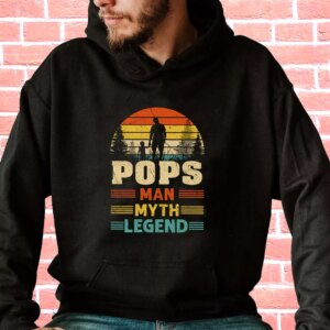 Pops The Man The Myth The Legend Sunset Hoodie Father Day Gift 3