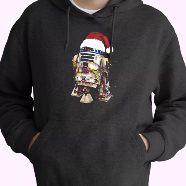 R2D2 Christmas Lights Hoodie Xmas Outfits
