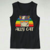 Rainbow Ally Cat Cute Tank Top