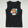 Red Panda Sitting On A Cloud And Eating Ramen Tank Top Design