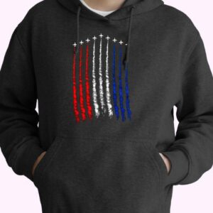Red White Blue Air Force Flyover Cute Hoodie