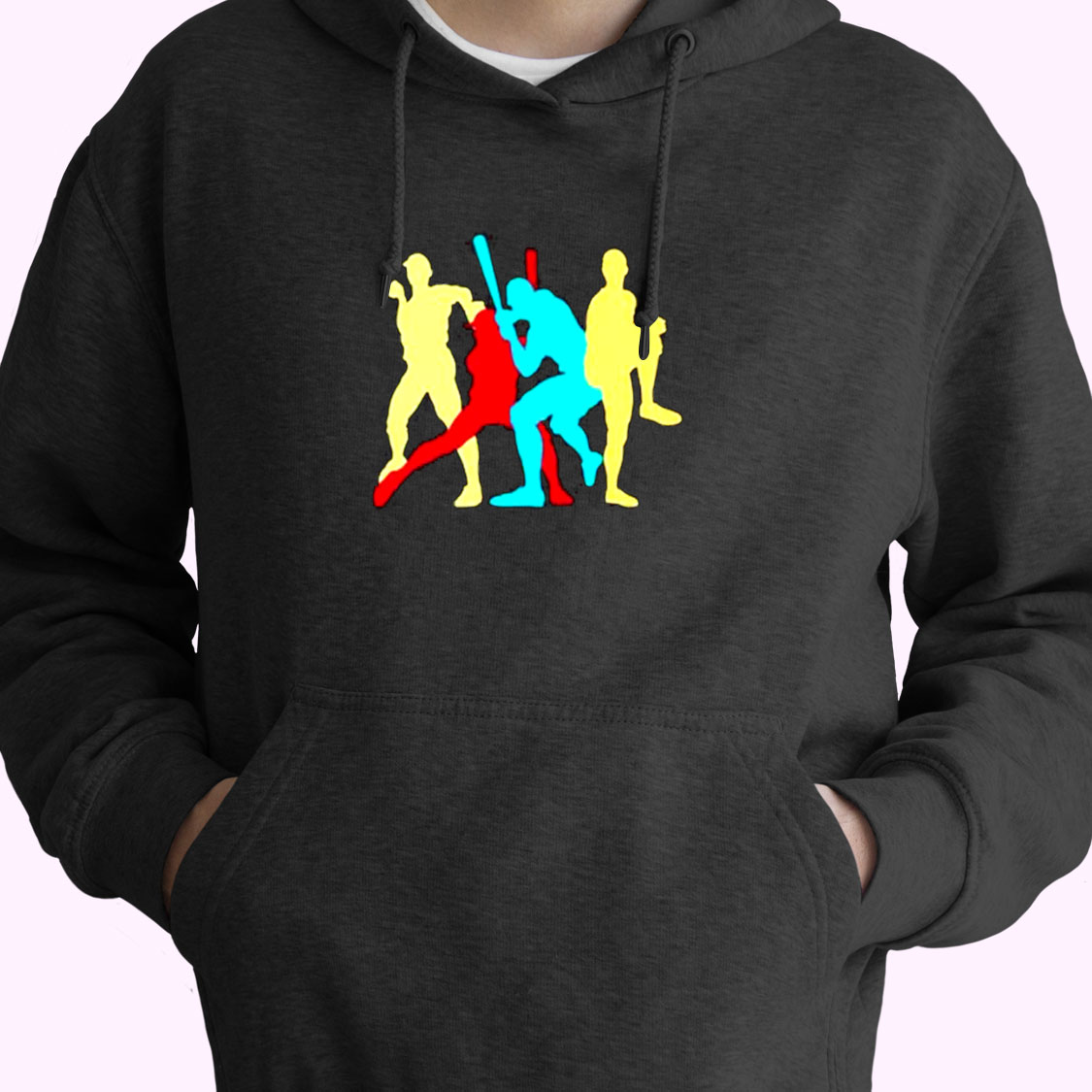 Retro Baseball Poses Essential Hoodie Retro Baseball Poses Essential Hoodie