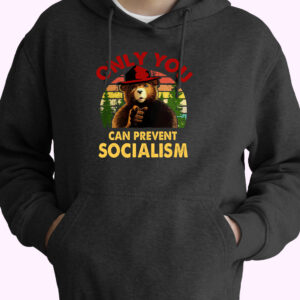 Retro Only You Can Prevent Socialism 70s Basic Hoodie