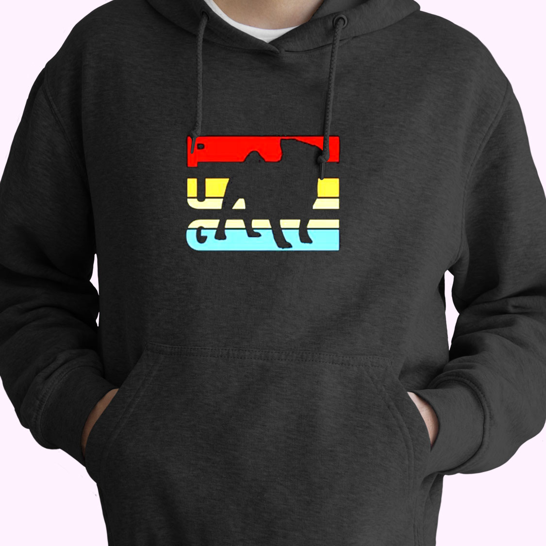Retro Pug Logo Essential Hoodie Retro Pug Logo Essential Hoodie