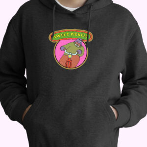 Retro Sweet Pickles Worried Walrus 70s Basic Hoodie