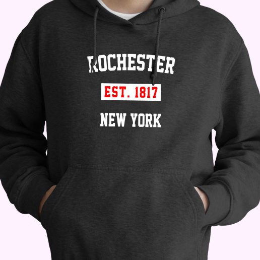 Rochester Est 1817 New York Vintage Hoodie Rochester Est 1817 New York Vintage Hoodie