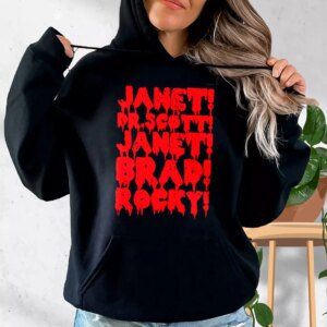 Rocky Horror Janet Dr Scott Janet Brad Rocky Fashionable Hoodie