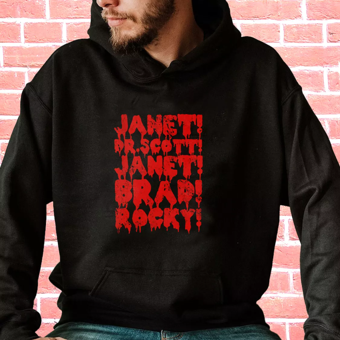 Rocky Horror Janet Dr Scott Janet Brad Rocky Fashionable Hoodie Rocky Horror Janet Dr Scott Janet Brad Rocky Fashionable Hoodie