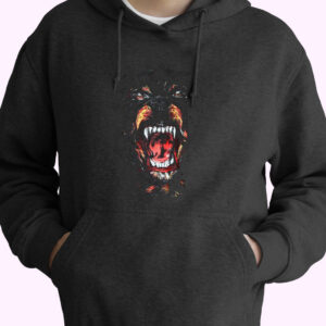 Rottweiler Dog 70s Basic Hoodie