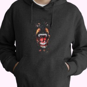 Rottweiler Dog 70s Basic Hoodie