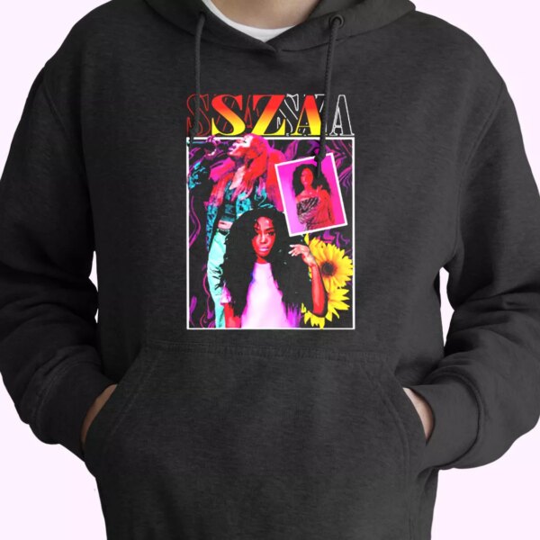 SZA Girl Rapper 90s Bootleg Retro Trendy Hoodie