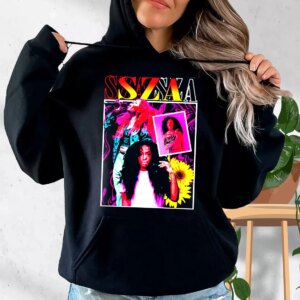 SZA Girl Rapper 90s Bootleg Retro Trendy Hoodie