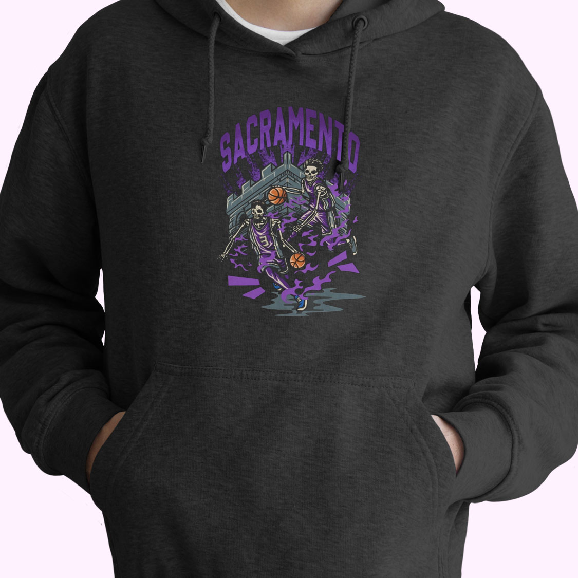 Sacramento Basketball Graphic Bootleg Hoodie Design Sacramento Basketball Graphic Bootleg Hoodie Design