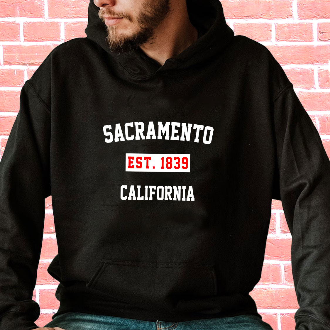 Sacramento Est 1839 California Vintage Hoodie Sacramento Est 1839 California Vintage Hoodie