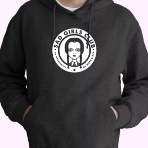 Sad Girls Club Wednesday Addams Trendy Hoodie