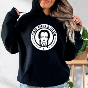 Sad Girls Club Wednesday Addams Trendy Hoodie