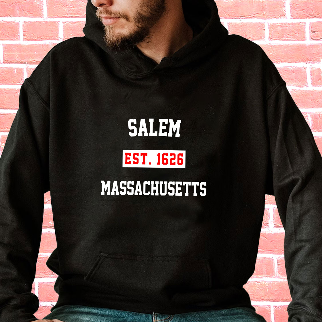 Salem Est 1626 Massachusetts Vintage Hoodie Salem Est 1626 Massachusetts Vintage Hoodie
